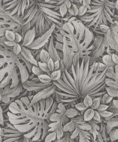 Noordwand Botanica Behang met grote bladeren 33305 - thumbnail