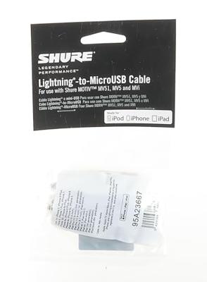 Shure AMV-LTG Lightning-naar-MicroUSB kabel - thumbnail