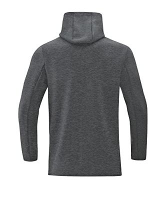 JAKO 6729D Sweater Met Kap Premium Basics Dames - Antraciet Gemeleerd - 36