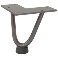 Haarspeld tafelpoten 4 st 10 cm massief staal naturel - thumbnail