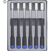 Donau Elektronik Schroevendraaierset Elektronica en fijnmechanica 6-delig Dop (zeskant) - thumbnail