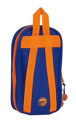 Etui Valencia Basket M847 Blauw Oranje 12 x 23 x 5 cm
