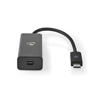 USB-Adapter | USB 3.2 Gen 1 | USB-C Male | Mini DisplayPort Female | 0.2 m | Rond | Vernikkeld | PVC | Zwart - thumbnail
