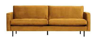 WOOOD Bank 'Rodeo' 2,5-zits, Velvet, kleur Oker