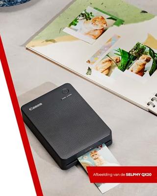 Canon SELPHY QX20 RD fotoprinter Verf-sublimatie 287 x 287 DPI 2.8 x 3.3 (7.2x8.5cm) Wifi Canon SELPHY QX20 RD fotoprinter Verf-sublimatie 287 x 287 DPI 2.8 x 3.3 (7.2x8.5cm) Wifi