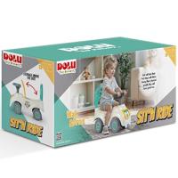 Dolu Loopauto met Toeter Wit/Groen/Geel 47x37x20.5cm - thumbnail