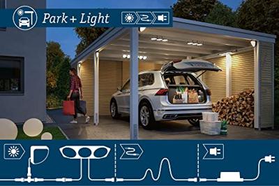 Paulmann 94552 Park + Light carportverlichtingssysteem 10 W Zilver Paulmann 94552 Park + Light carportverlichtingssysteem 10 W Zilver