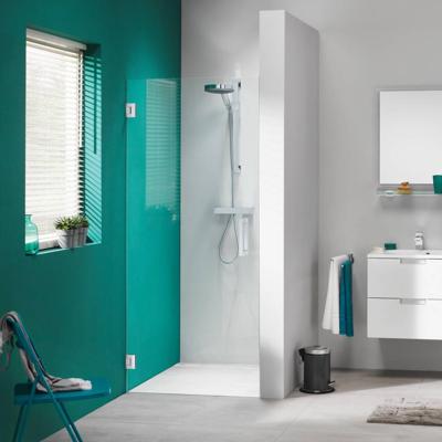 Nisdeur Sealskin &apos;I AM&apos; 90x200 cm Chroom/Zilver Helder Antikalk Glas