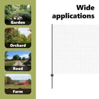 VidaXL Hek met paal grijs 1,6 x 25 m staal en pvc - thumbnail