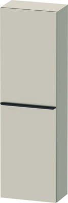 Hoge Kast Duravit D-Neo Kolomkast Wand 132 cm Rechtsdraaiend Mat Taupe Duravit