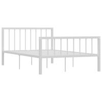 Bedframe metaal wit 120x200 cm - thumbnail