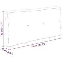 Palletkussens 7 st stof zwart - thumbnail