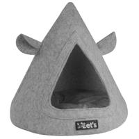 Let&apos;s sleep Pet Cave TeePee Grijs - thumbnail