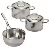 Demeyere Pannenset Atlantis 7 - RVS - Kookpan ø 18, 20 cm & Sauspan ø 20 cm + Deksels - 3 Delig - thumbnail