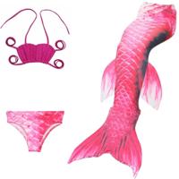 3 stuks / Sets kinderen zwemmen zeemeermin staarten Bikini Cosplay zeemeermin badmode grootte: 130 - thumbnail
