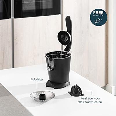 Princess 201853 Black Steel Collectie Citruspers RVS/Zwart