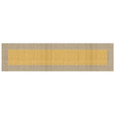 Tapijt DKD Home Decor Geel (60 x 240 x 0,7 cm)