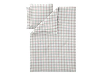 LIVARNO Microvezel-satijnen dekbedovertrek, 200 x 200 cm (Geruit)