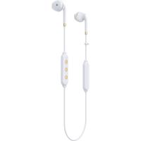 Happy Plugs Draadloze II hoofdtelefoon, draadloze Bluetooth met inline afstandsbediening en microfoon, wit, eenheidsmaat - thumbnail