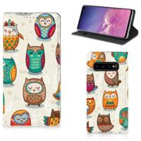 Samsung Galaxy S10 | Hoesje maken | Vrolijke Uilen - thumbnail