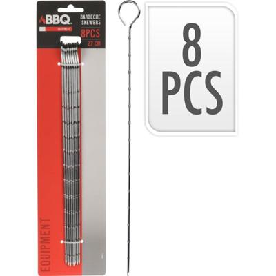 BBQ pennen 27cm set van 8 stuks op kaart