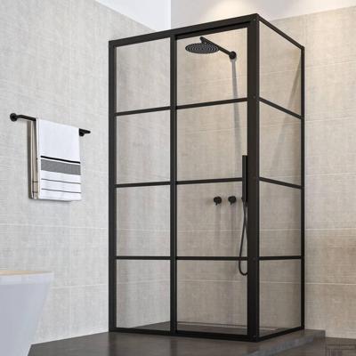 Sealskin SOHO douchecabine met schuifdeur naar links incl. antikalk 120x90x210cm zwart