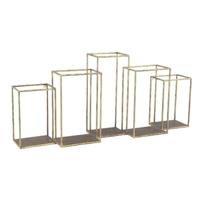 PTMD Wandrek Rumpa - 93x19x41 cm - Ijzer - Goud - thumbnail