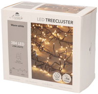 Kerstverlichting 1-1,3 meter treecluster 5 meter / 384 LED warm wit met timer Anna's collection - Annas collection - thumbnail