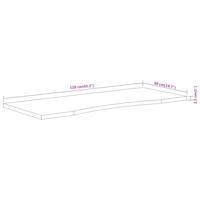 Bureaublad rechthoekig 110x50x2,5 cm massief acaciahout - thumbnail