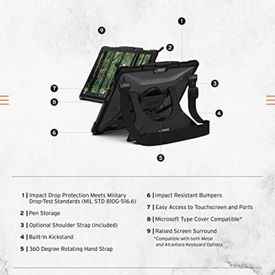 Urban Armor Gear Plasma Handstrap Case Back cover Ice, Transparant Tabletcover Urban Armor Gear Plasma Handstrap Case Back cover Ice, Transparant Tabletcover