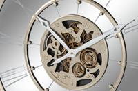 Muurklok Home ESPRIT Champagne Ijzer Spiegel 67 x 8 x 67 cm - thumbnail