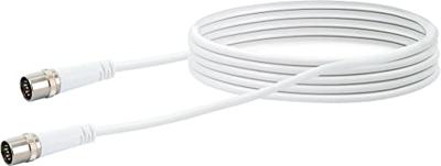 Schwaiger Antenne, Satelliet Aansluitkabel [1x F-quickstekker - 1x F-quickstekker] 7.50 m 10 dB Viervoudig afgeschermd Wit
