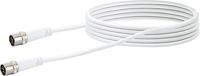 Schwaiger Antenne, Satelliet Aansluitkabel [1x F-quickstekker - 1x F-quickstekker] 7.50 m 10 dB Viervoudig afgeschermd Wit - thumbnail