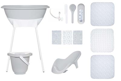 Bad- en verzorgingsset Luma Hydrofiel Light Grey/White Bad- en verzorgingsset Luma Hydrofiel Light Grey/White