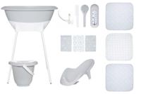 Bad- en verzorgingsset Luma Hydrofiel Light Grey/White - thumbnail