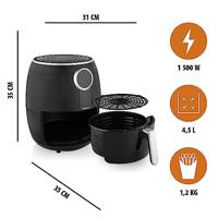Tristar FR-6956 Airfryer 4.5 l CoolTouch-behuizing, Oververhittingsbeveiliging, Timerfunctie Zwart - thumbnail