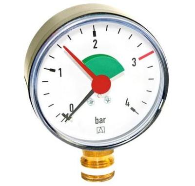 Kirchhoff Manometer, 0-4 bar, bodemaansluiting - 984544055