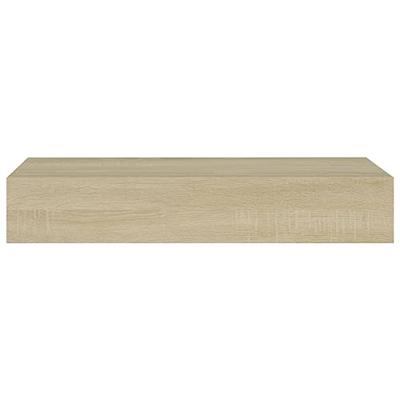 viaXL Wandschappen 2 st met lade 60x23,5x10 cm MDF eikenkleurig viaXL Wandschappen 2 st met lade 60x23,5x10 cm MDF eikenkleurig