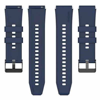 By Qubix - Siliconen gesp bandje - Donkerblauw - Compatible met Garmin Vivoactive 6 / Vivoactive 5 / Vivoactive 3 - Compatible Garmin bandje - Bandbreedte: 20mm