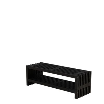 Tuinbank Zwart Rustik 138 CM