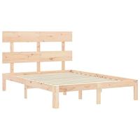 Bedframe zonder matras massief grenenhout 140x190 cm - thumbnail