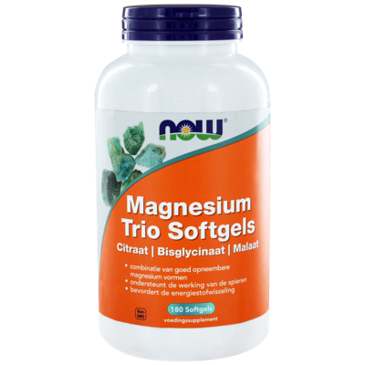 NOW Magnesium Trio Softgels