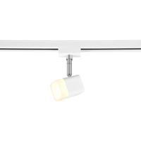 LED Railverlichting 2-fase Spot - 3.5W - Warm Wit 3000K - Dimbaar - Mat Wit - thumbnail