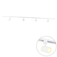 QAZQA Modern railsysteem wit 4-lichts 1-fase - Yade - thumbnail