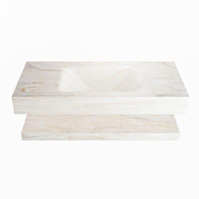 MONDIAZ ALAN-DLUX 100cm planchet Ostra. Vrijhangende wastafel CLOUD midden 1 kraangat, kleur Ostra. MONDIAZ ALAN-DLUX 100cm planchet Ostra. Vrijhangende wastafel CLOUD midden 1 kraangat, kleur Ostra.