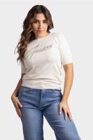 Guess Grace Logo Sweatertop Dames Crème - Maat M - Kleur: Beige | Soccerfanshop - thumbnail