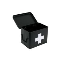 Present Time SCATOLA MEDICINALI, zwart, 21,5 x 15,5 x 16 cm - thumbnail