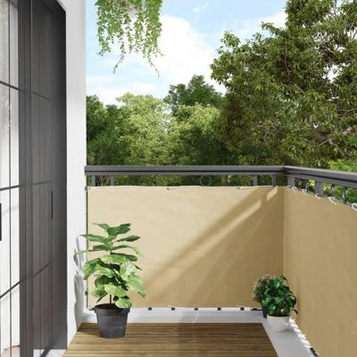 Tuinscherm 500x90 cm PVC crmekleurig Tuinscherm 500x90 cm PVC crmekleurig