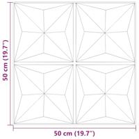 VidaXL 12 st wandpanelen origami 3 m² 50x50 cm xps groen - thumbnail