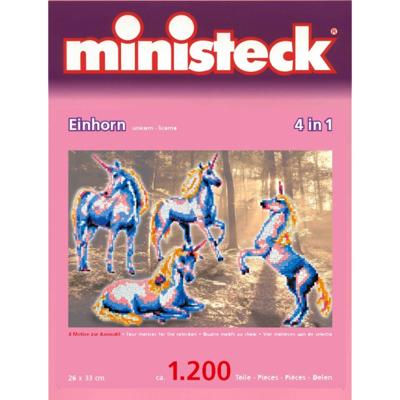 Ministeck Ministeck Eenhoorn, 1200 steentjes